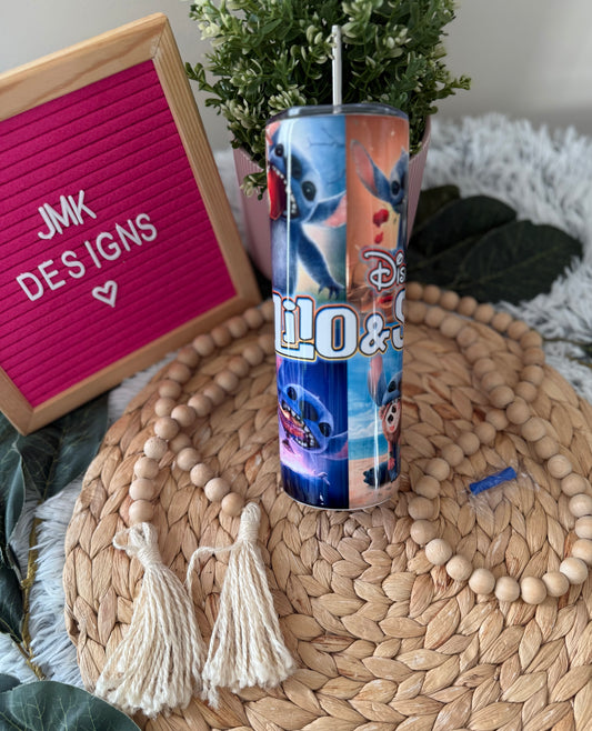 Blue Alien Beach Vibes 20oz Tumbler – Tropical Cutie Edition 💙