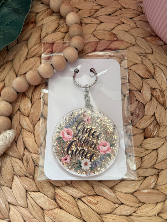 Custom Round Acrylic Keychains  – Fun & Adorable Designs- Christian 💕
