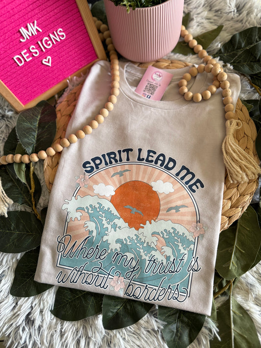 Spirit Lead Me Tee-Christian Worship Graphic T- Shirt ♥