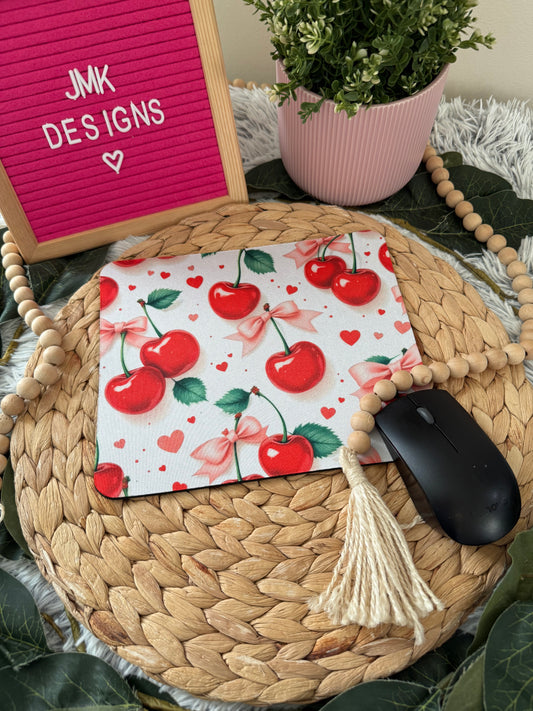 Sweet Cherry Love Mousepad 🍒