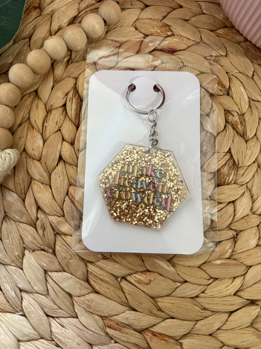 Handmade Acrylic Keychain with Tassel – Stylish & Durable Key Ring for Bags, Keys, & Gifts 🎁