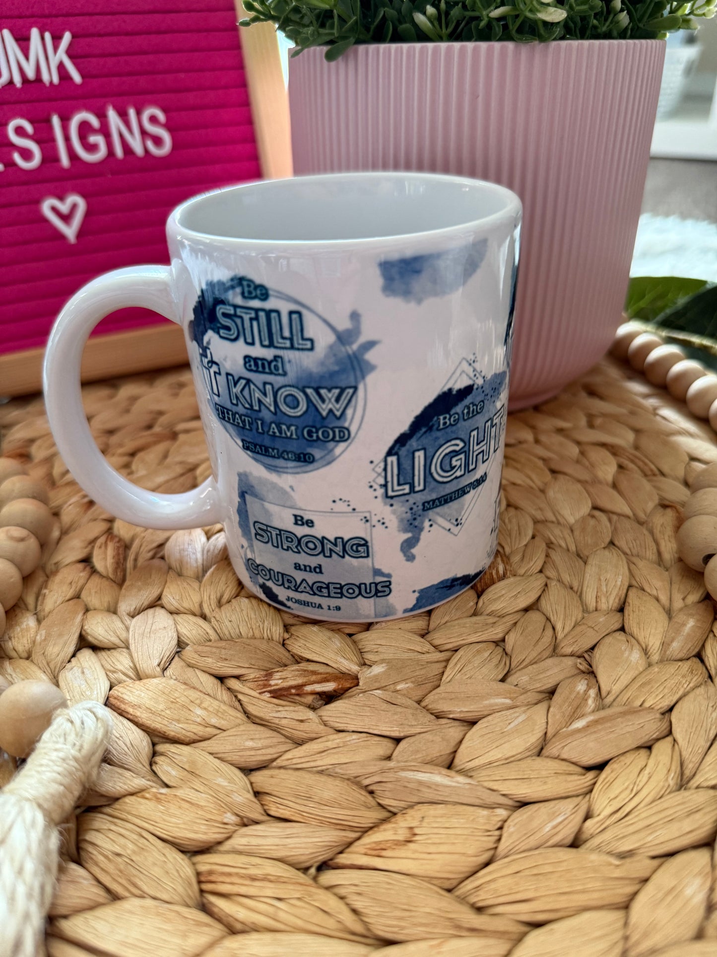 With God all things are possible  11oz Christian mug Man inspirational design💙