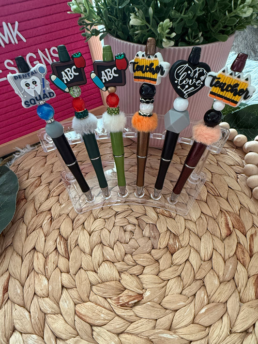 ✨ Beaded Pens – Medium Tip with Refill ✨