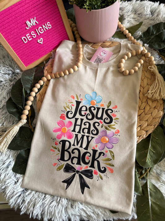 Jesus Has My Back Tee- Christian Faith T-Shirt 🎀